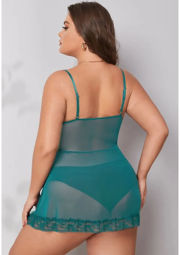 Ocean Serenity Plus Babydoll - Teal color thumbnail
